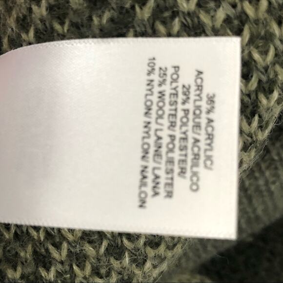 Lucky Brand Wool Blend Crewneck Camo Sweater Size Small - Picture 9 of 15